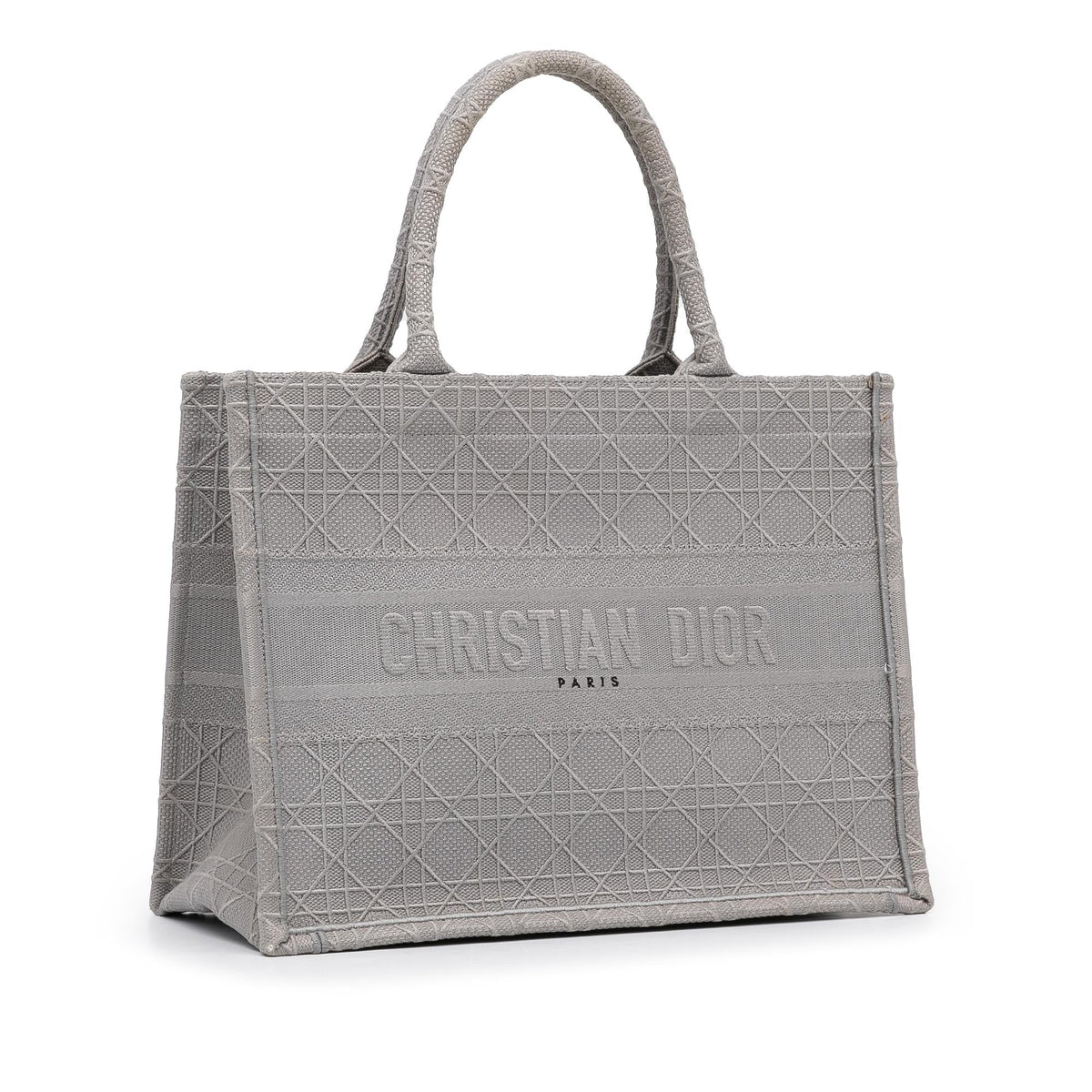 Dior Medium Cannage Embroidered Book Tote Rovelle Bags