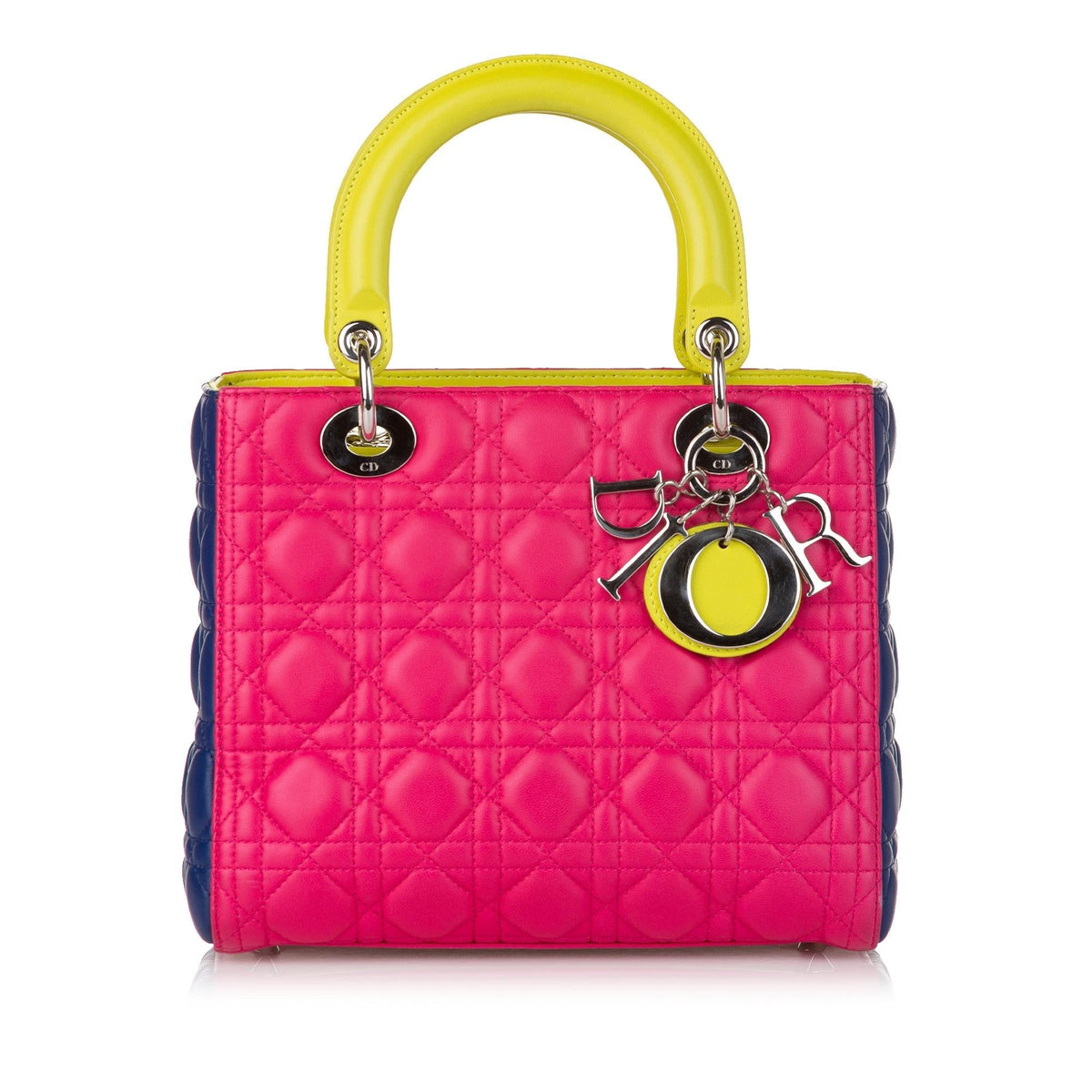 Dior Medium Cannage Dior Lambskin Leather Satchel (SHG-34493) Rovelle Bags