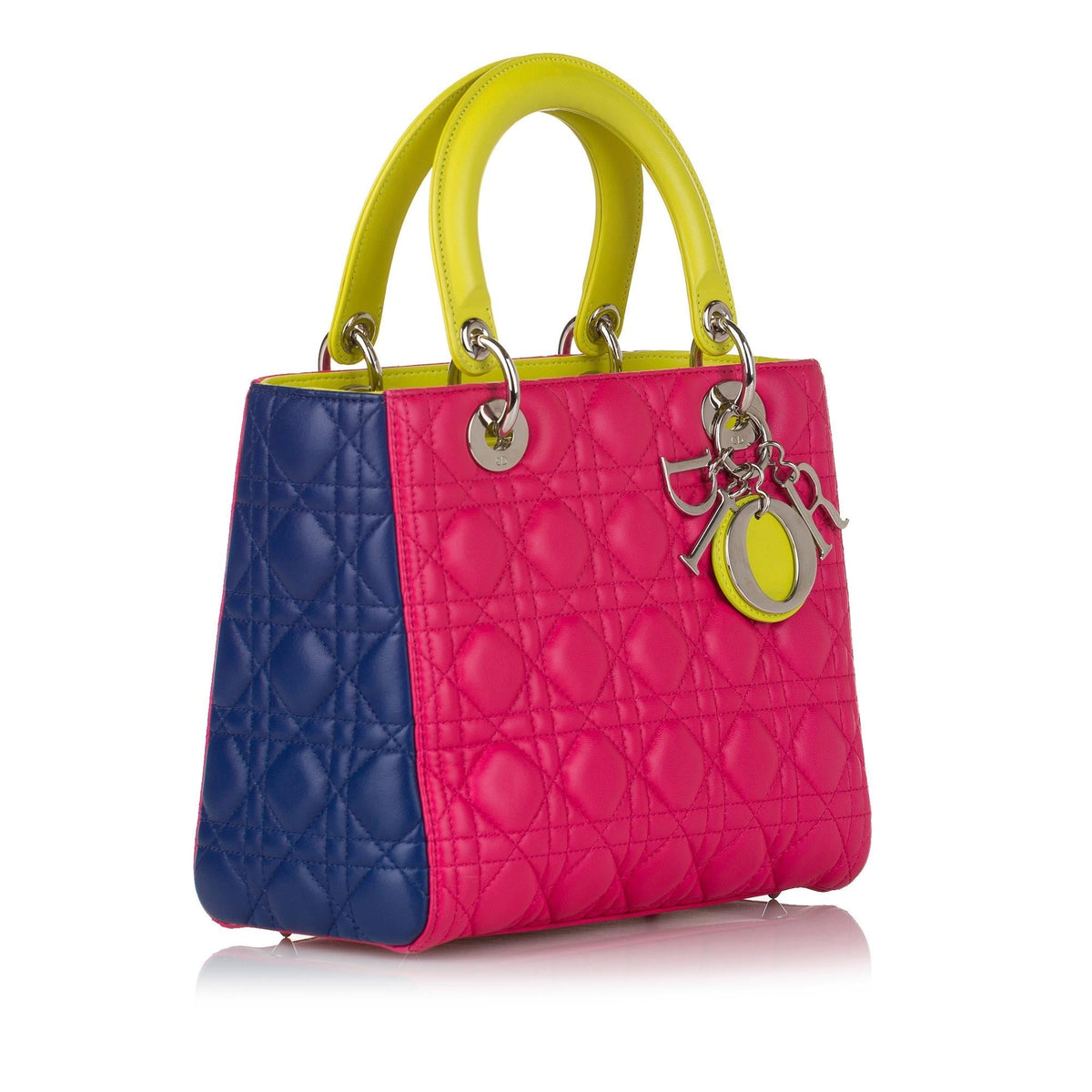 Dior Medium Cannage Dior Lambskin Leather Satchel (SHG-34493) Rovelle Bags