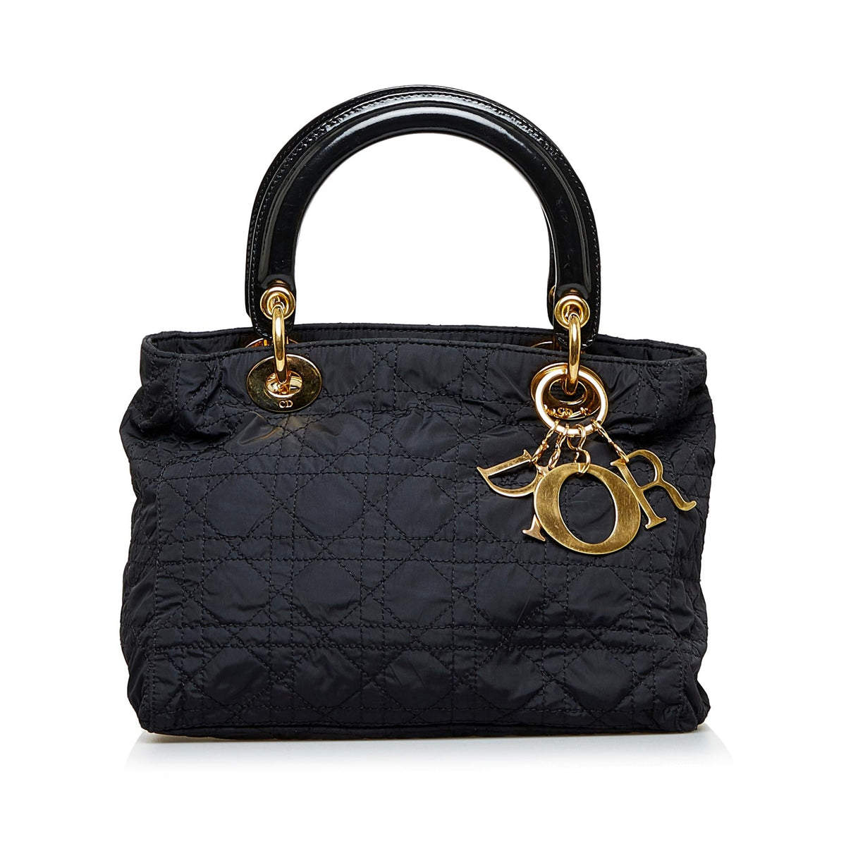 Dior Lady Dior Nylon Mini Handbag Rovelle Bags