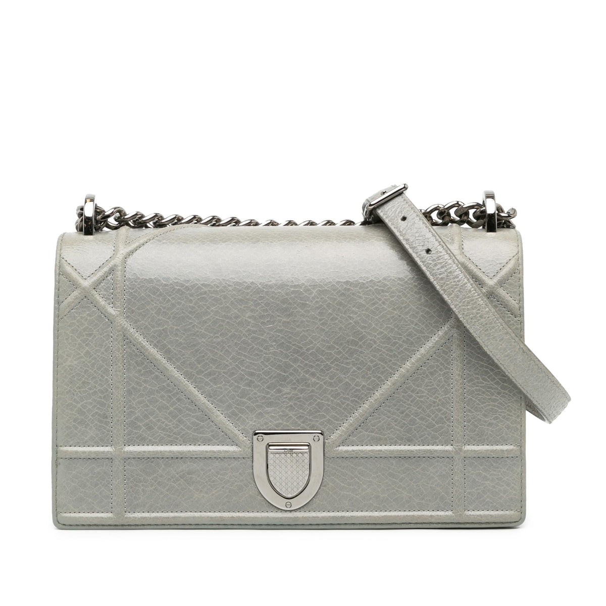 Dior Medium Crackled Deerskin Diorama Flap (SHG-EIyaB5) Rovelle Bags