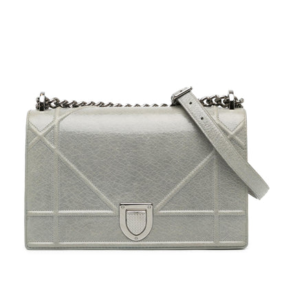 Dior Medium Crackled Deerskin Diorama Flap (SHG-EIyaB5) Rovelle Bags