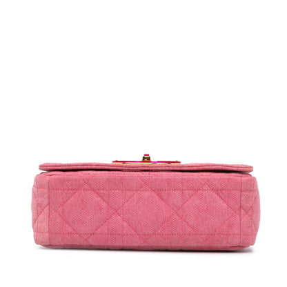Dior Medium Denim Macrocannage Caro Bag Rovelle Bags