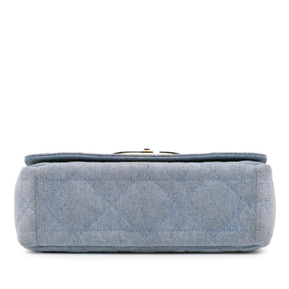Dior Medium Denim Macrocannage Caro Bag Rovelle Bags
