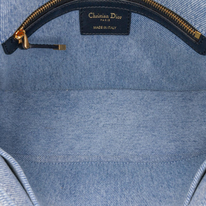 Dior Medium Denim Macrocannage Caro Bag Rovelle Bags