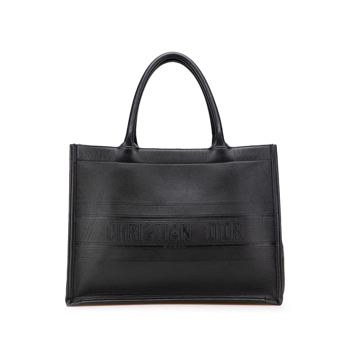 Dior Medium Embossed Leather Book Tote Rovelle Bags