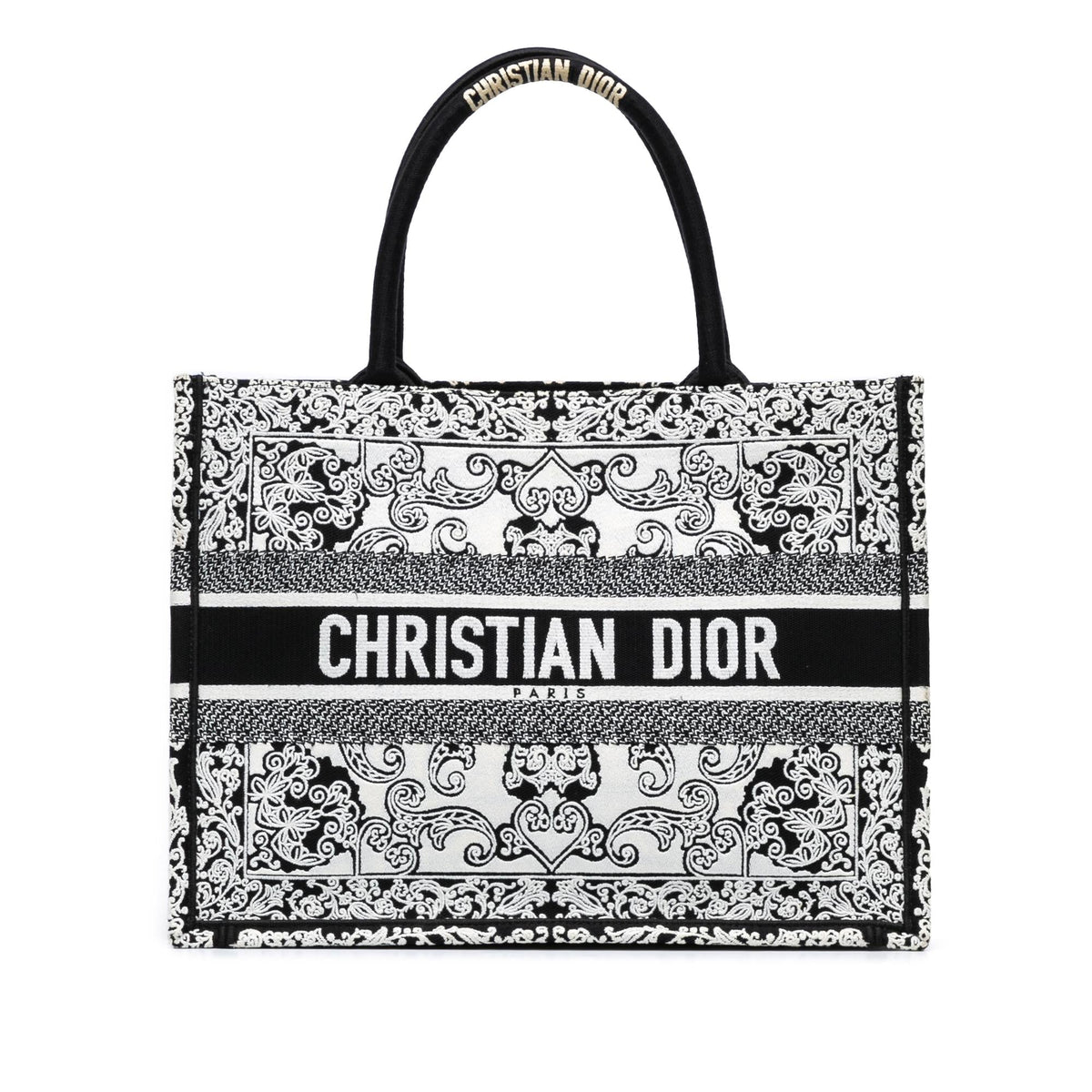 Dior Medium Embroidered Book Tote Rovelle Bags