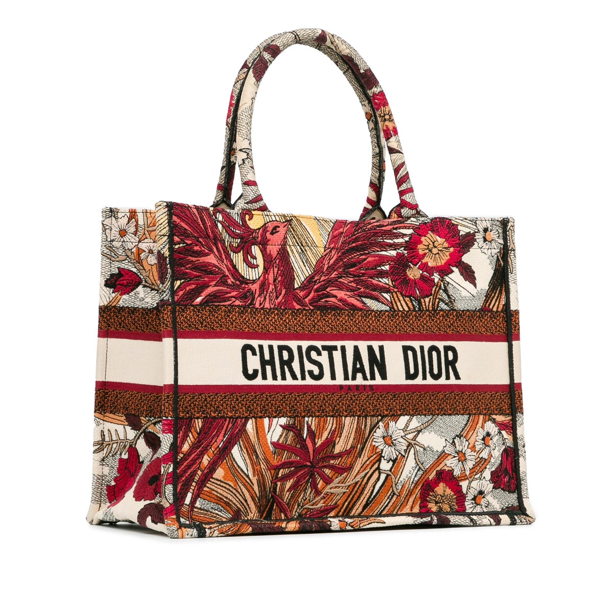 Dior Medium Embroidered Canvas Phoenix Book Tote (SHG-w6LiAS) Rovelle Bags