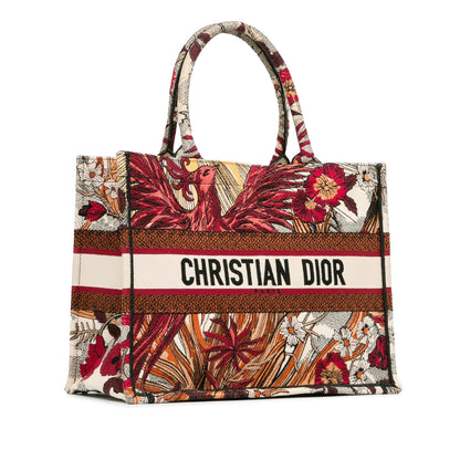 Dior Medium Embroidered Canvas Phoenix Book Tote (SHG-w6LiAS) Rovelle Bags