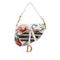 Dior Medium Embroidered Floral Saddle (SHG-E6zsDH) Rovelle Bags