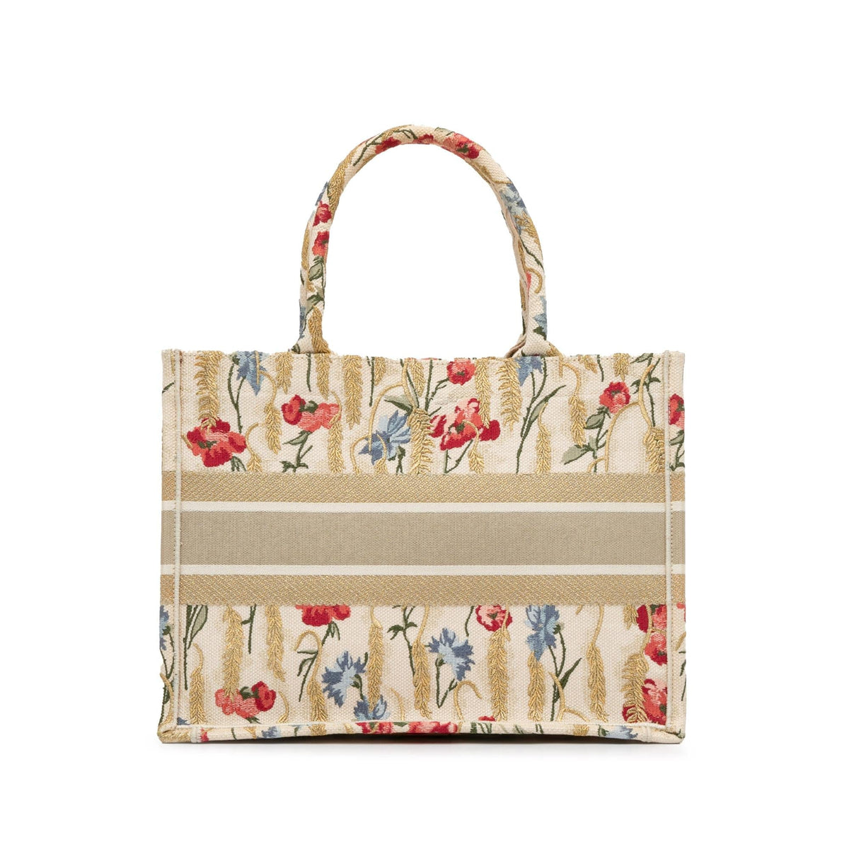 Dior Medium Embroidered Hibiscus Book Tote (SHG-zgBOJX) Rovelle Bags