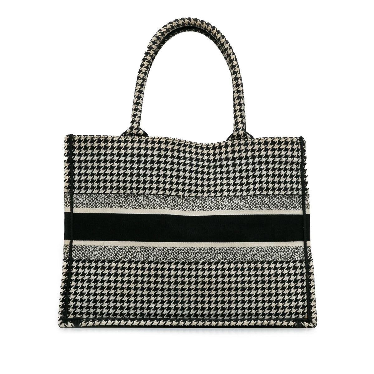 Dior Medium Houndstooth Book Tote (SHG-pPdPtp) Rovelle Bags