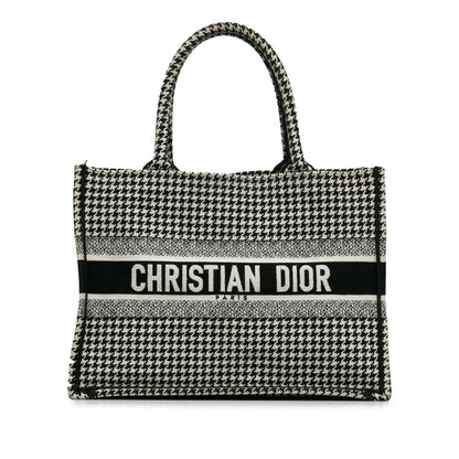 Dior Medium Houndstooth Book Tote (SHG-pPdPtp) Rovelle Bags