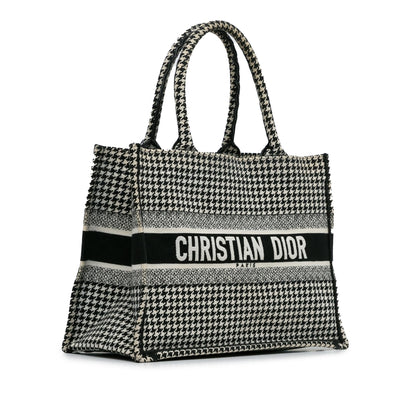 Dior Medium Houndstooth Book Tote (SHG-pPdPtp) Rovelle Bags