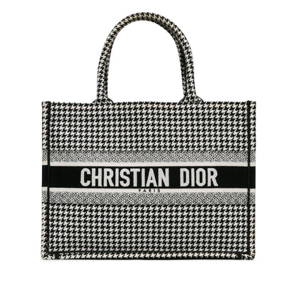 Dior Medium Houndstooth Book Tote (SHG-LsZQ4L) Rovelle Bags