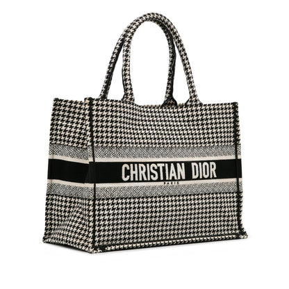Dior Medium Houndstooth Book Tote (SHG-BUCCPt) Rovelle Bags