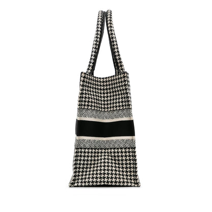 Dior Medium Houndstooth Book Tote Rovelle Bags