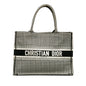 Dior Medium Houndstooth Embroidered Book Tote (SHG-tlTS9H) Rovelle Bags