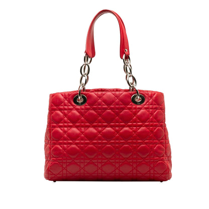 Dior Medium Lambskin Cannage Dior Soft Shopping Tote (SHG-egShR2) Rovelle Bags