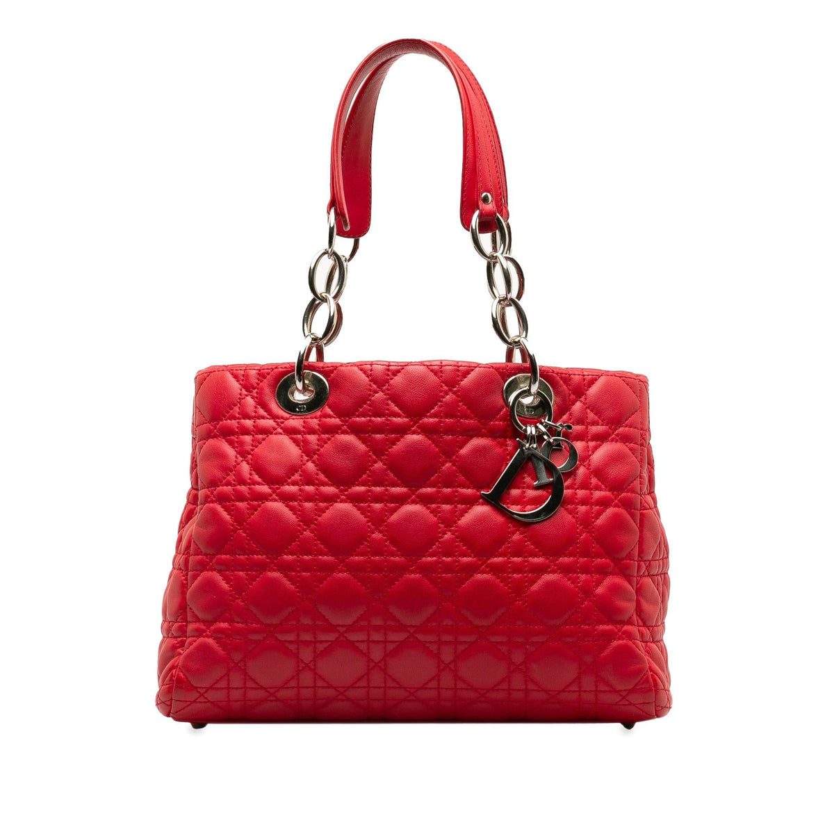 Dior Medium Lambskin Cannage Dior Soft Shopping Tote (SHG-egShR2) Rovelle Bags