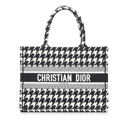 Dior Medium Macro Houndstooth Book Tote (SHG-FmPYVR) Rovelle Bags