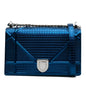 Dior Medium Metallic Patent Microcannage Diorama Crossbody Rovelle Bags