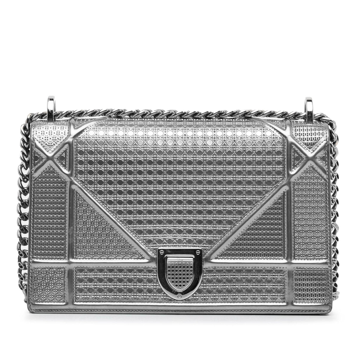 Dior Medium Patent Microcannage Diorama (SHG-2jd4YB) Rovelle Bags