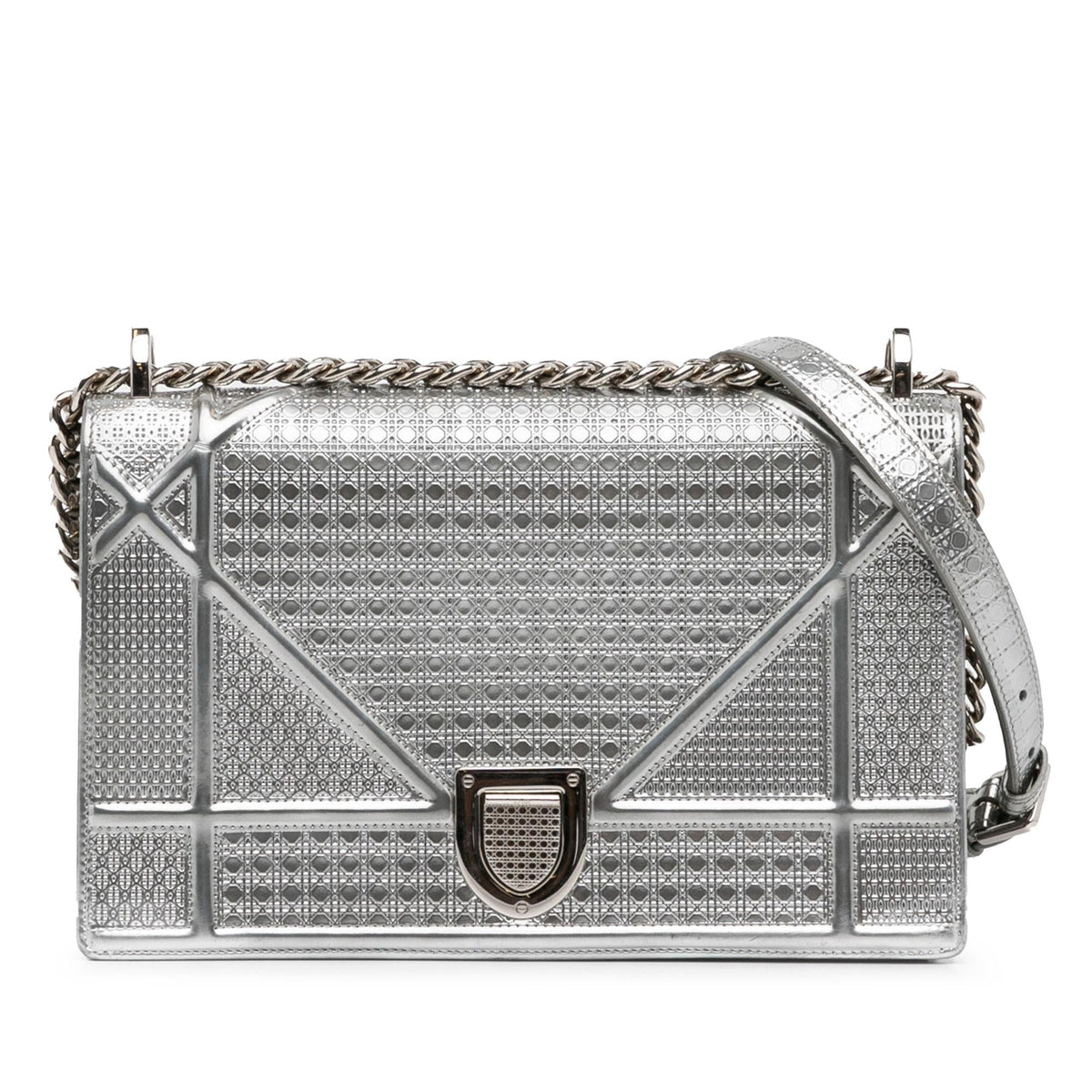 Dior Medium Patent Microcannage Diorama (SHG-ybOsAF) Rovelle Bags