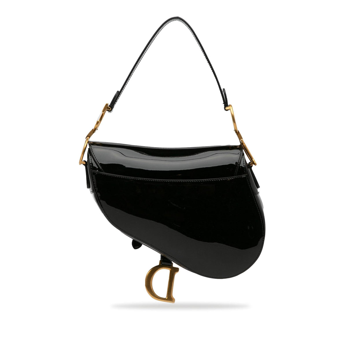 Dior Medium Patent Saddle Bag (SHG-Xmkf8J) Rovelle Bags