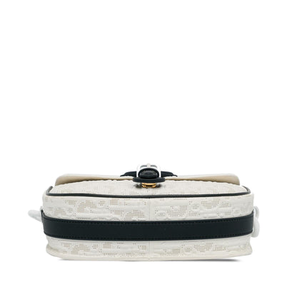 Dior Medium Perforated Calfskin Oblique Bobby Flap Rovelle Bags