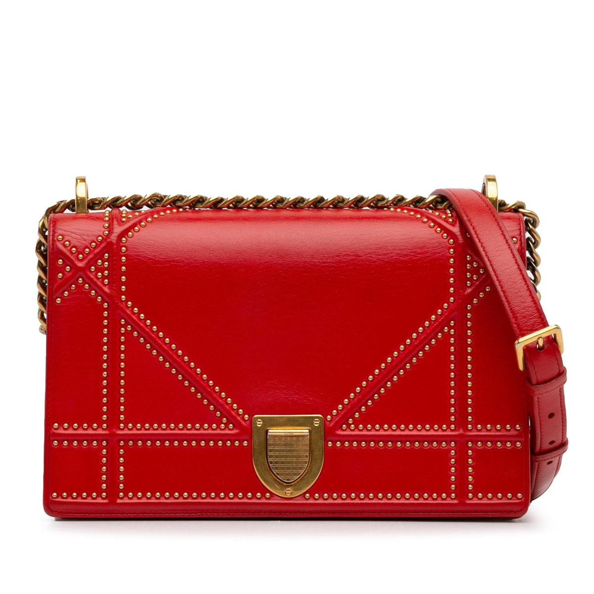 Dior Medium Studded Diorama Crossbody Bag (SHG-gWG1I8) Rovelle Bags