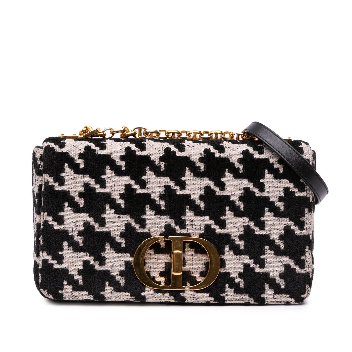 Dior Medium Technical Canvas Macro Houndstooth Caro Bag Rovelle Bags