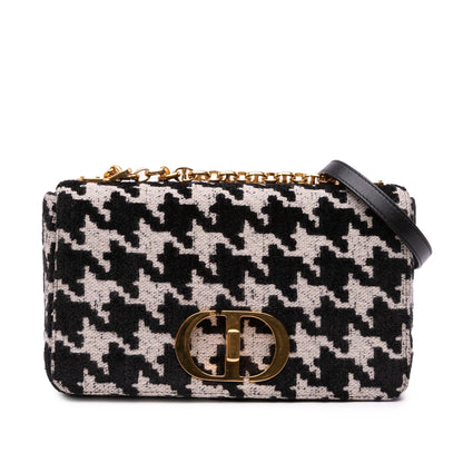 Dior Medium Technical Canvas Macro Houndstooth Caro Bag Rovelle Bags