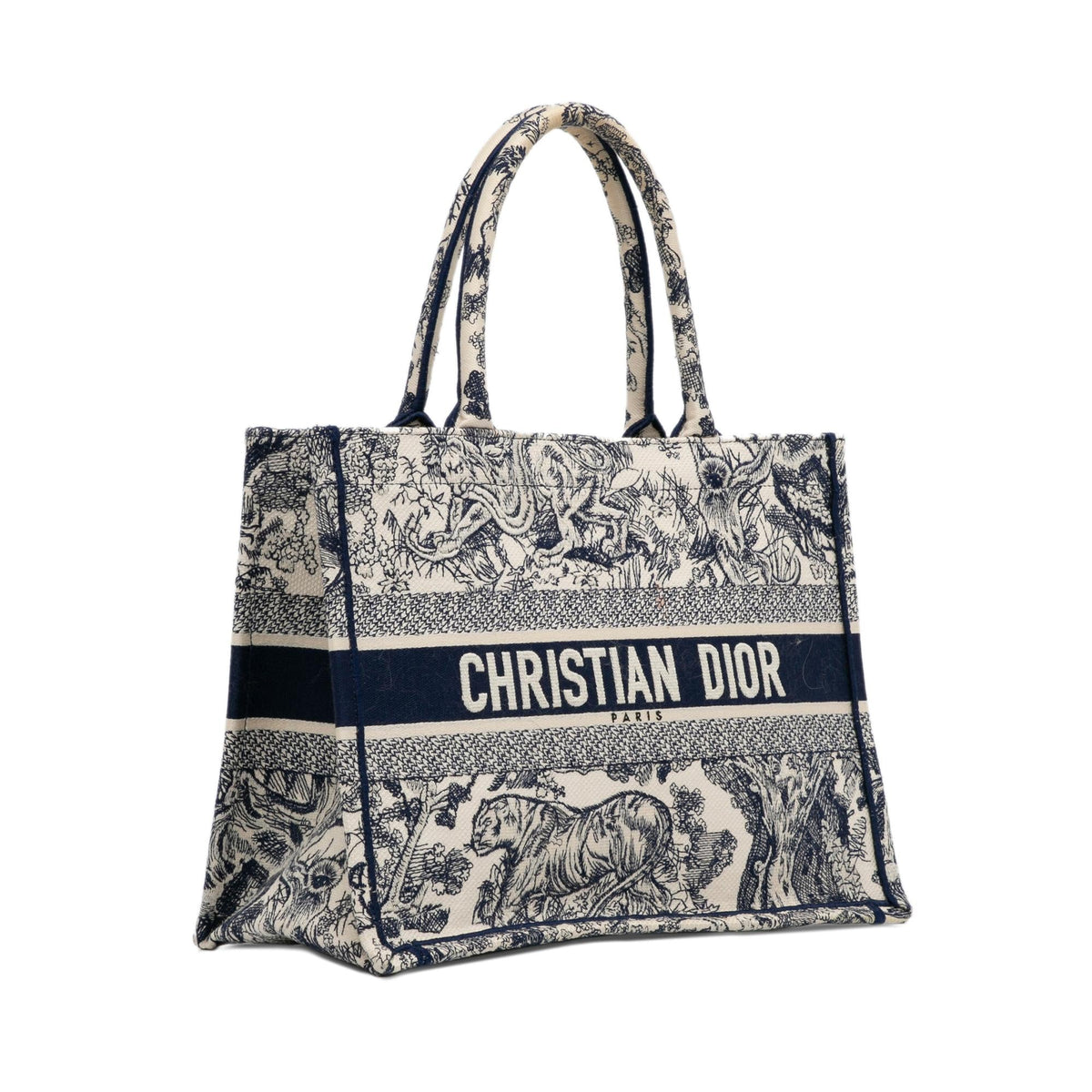 Dior Medium Toile de Jouy Book Tote (SHG-gY64Wb) Rovelle Bags