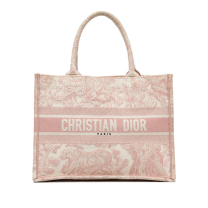 Dior Medium Toile de Jouy Book Tote (SHG-FknGrD) Rovelle Bags