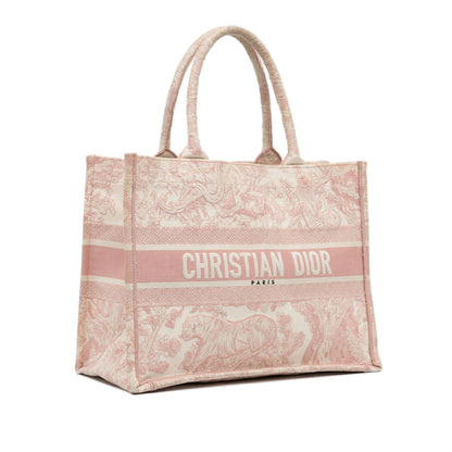 Dior Medium Toile de Jouy Book Tote (SHG-FknGrD) Rovelle Bags