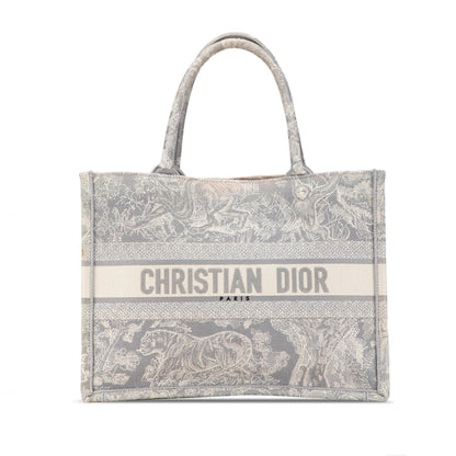 Dior Medium Toile de Jouy Reverse Embroidered Book Tote (SHG-OWlz7x) Rovelle Bags