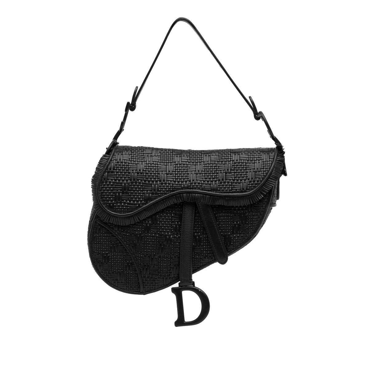 Dior Medium Ultramatte Woven Saddle Bag (SHG-B1s217) Rovelle Bags