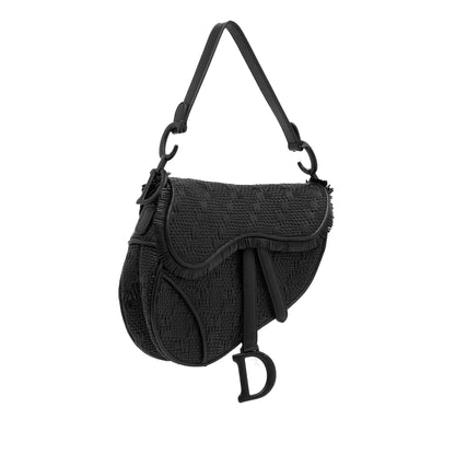 Dior Medium Ultramatte Woven Saddle Bag (SHG-B1s217) Rovelle Bags