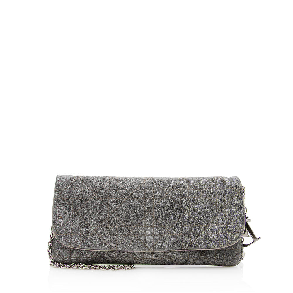 Dior Metallic Calfskin Dior Pouch Crossbody Bag (SHF-19229) Rovelle Bags