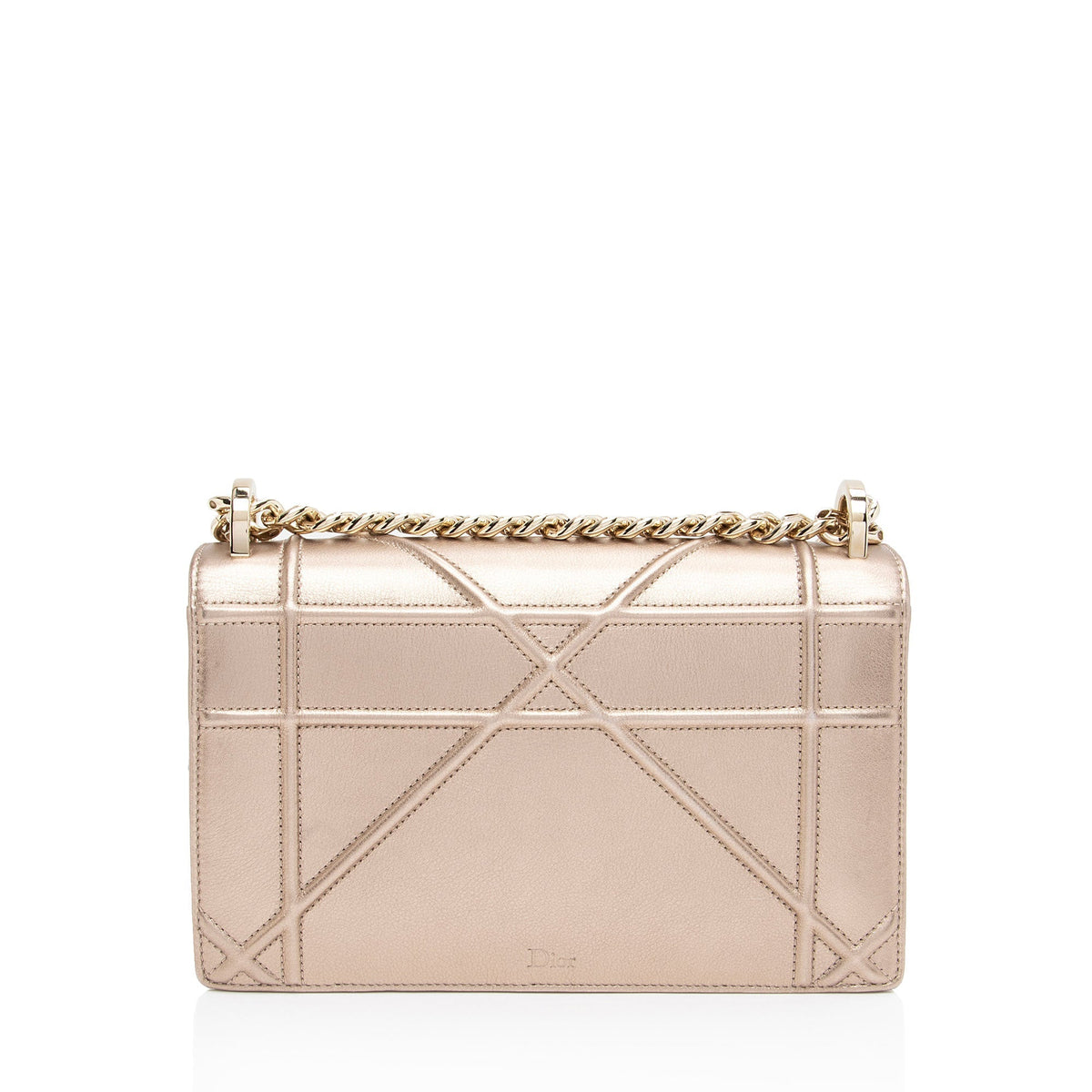 Dior Metallic Calfskin Diorama Medium Shoulder Bag Rovelle Bags