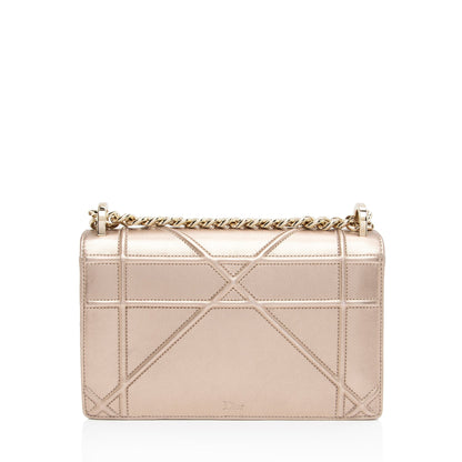 Dior Metallic Calfskin Diorama Medium Shoulder Bag Rovelle Bags