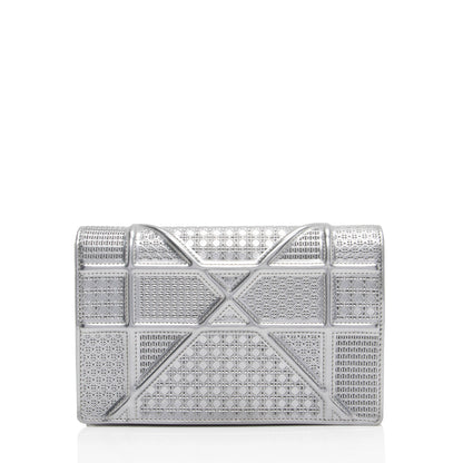 Dior Metallic Calfskin Micro Cannage Diorama Wallet on Chain Bag (SHF-BdR72M) Rovelle Bags