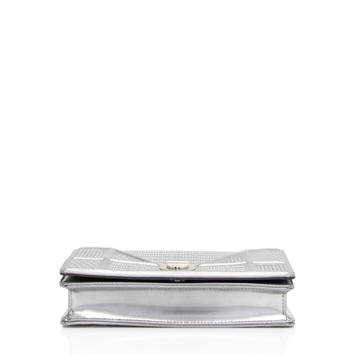 Dior Metallic Calfskin Micro Cannage Diorama Wallet on Chain Bag (SHF-BdR72M) Rovelle Bags