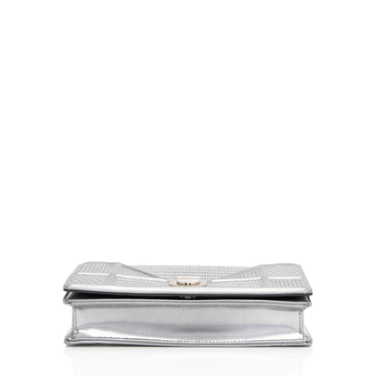Dior Metallic Calfskin Micro Cannage Diorama Wallet on Chain Bag (SHF-BdR72M) Rovelle Bags