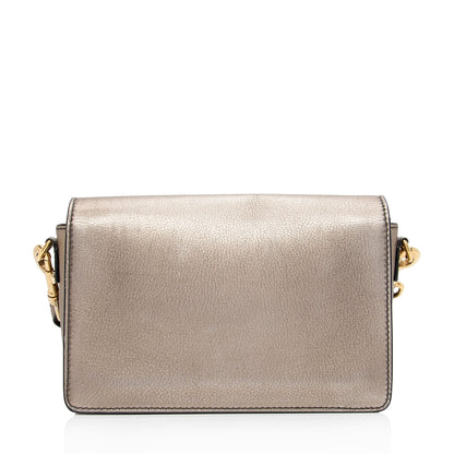Dior Metallic Grained Calfskin Dio(R)evolution Flap Bag Rovelle Bags