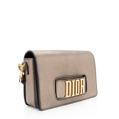 Dior Metallic Grained Calfskin Dio(R)evolution Flap Bag Rovelle Bags