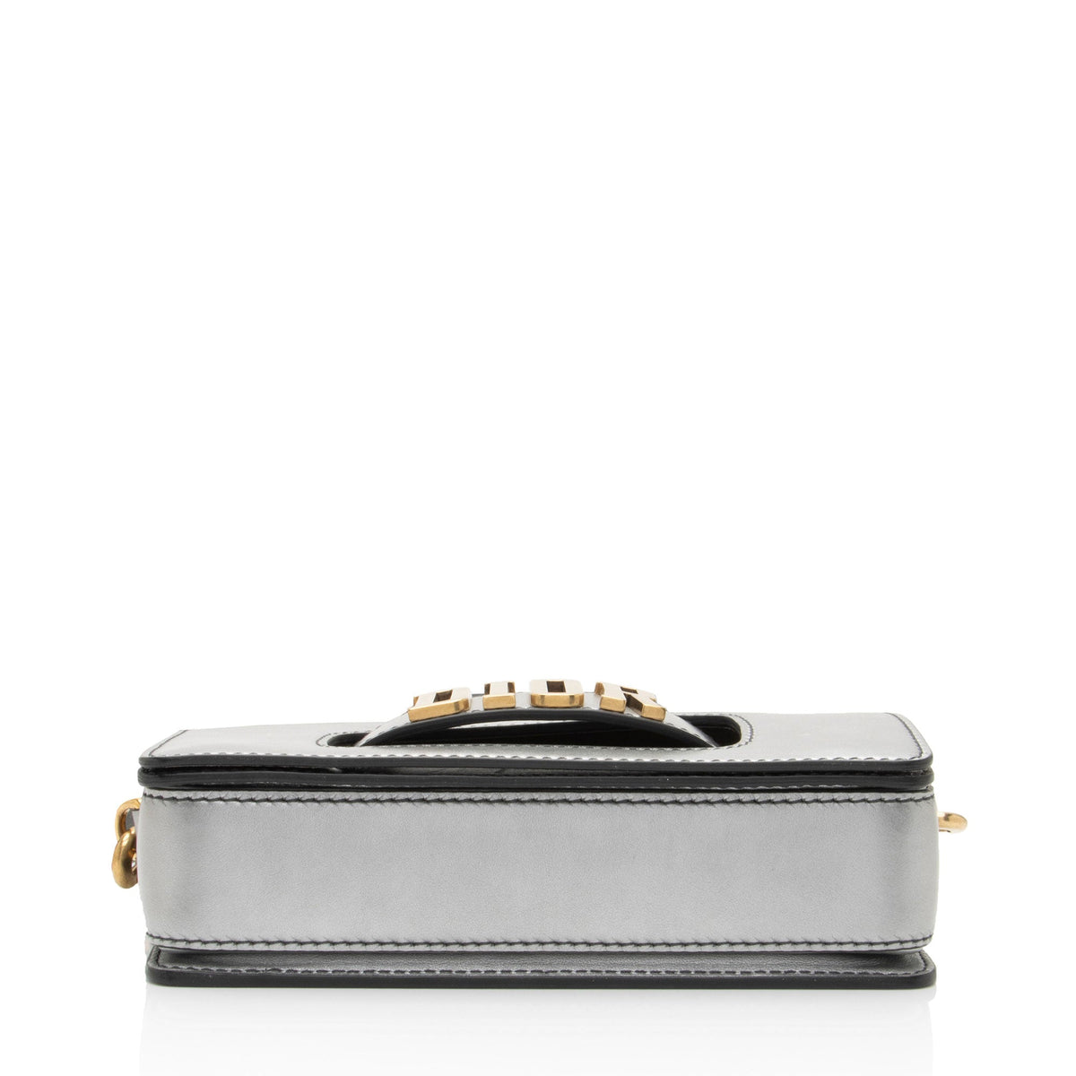 Dior Metallic Grained Calfskin Dio(R)evolution Flap Bag Rovelle Bags