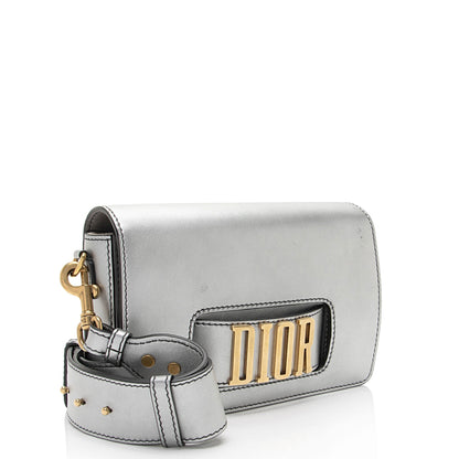 Dior Metallic Grained Calfskin Dio(R)evolution Flap Bag Rovelle Bags