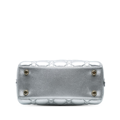 Dior Metallic Lambskin Cannage Lily Tote Rovelle Bags